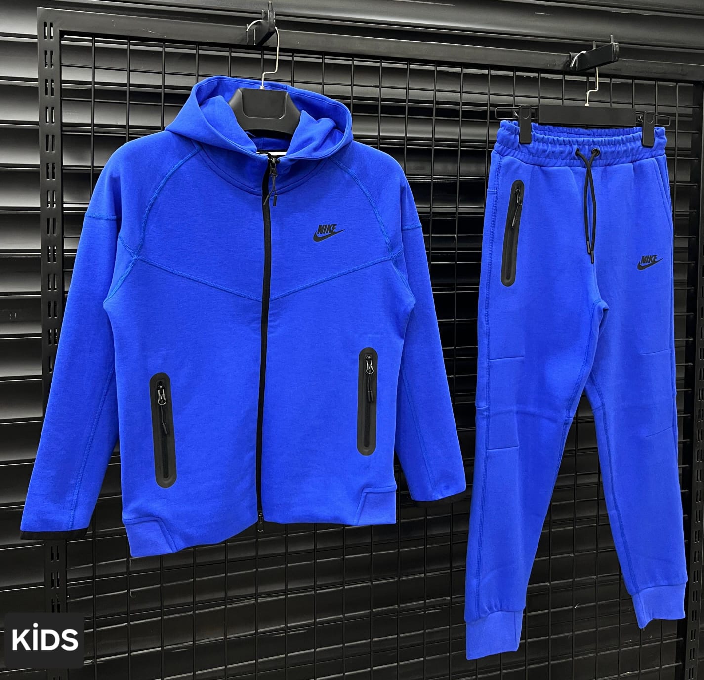 royal blue tech fleece tracksuit