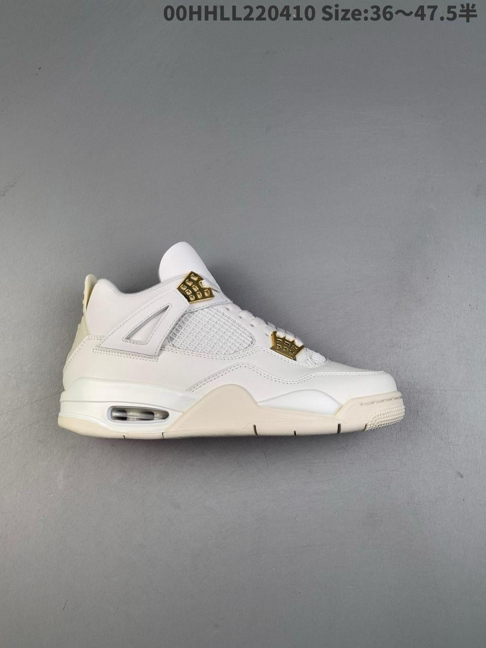 Air jordan 4 retro white/gold