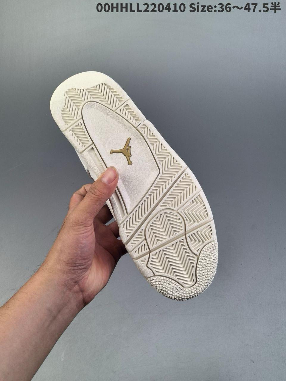 Air jordan 4 retro white/gold