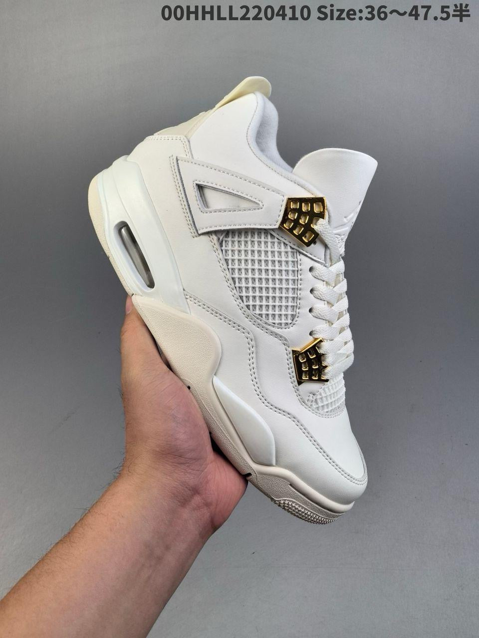 Air jordan 4 retro white/gold