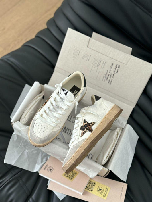 Golden Goose Ball star White/Leopard star