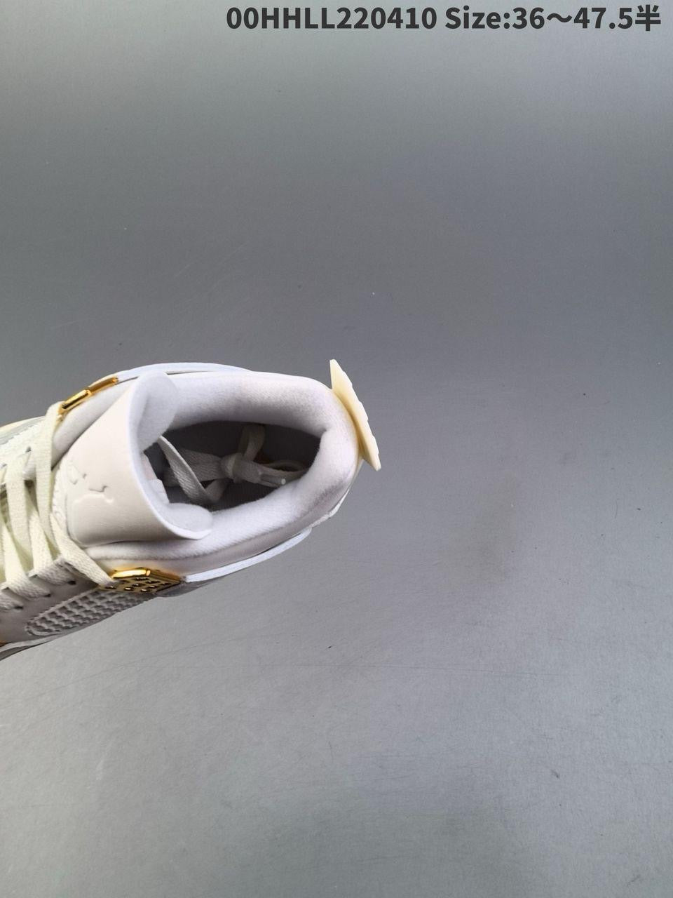 Air jordan 4 retro white/gold
