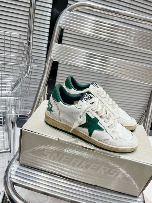 Golden Goose Ball Star White/Green