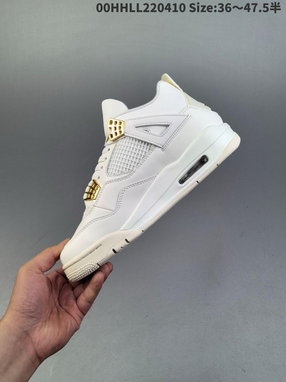 Air jordan 4 retro white/gold