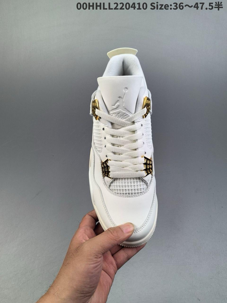 Air jordan 4 retro white/gold
