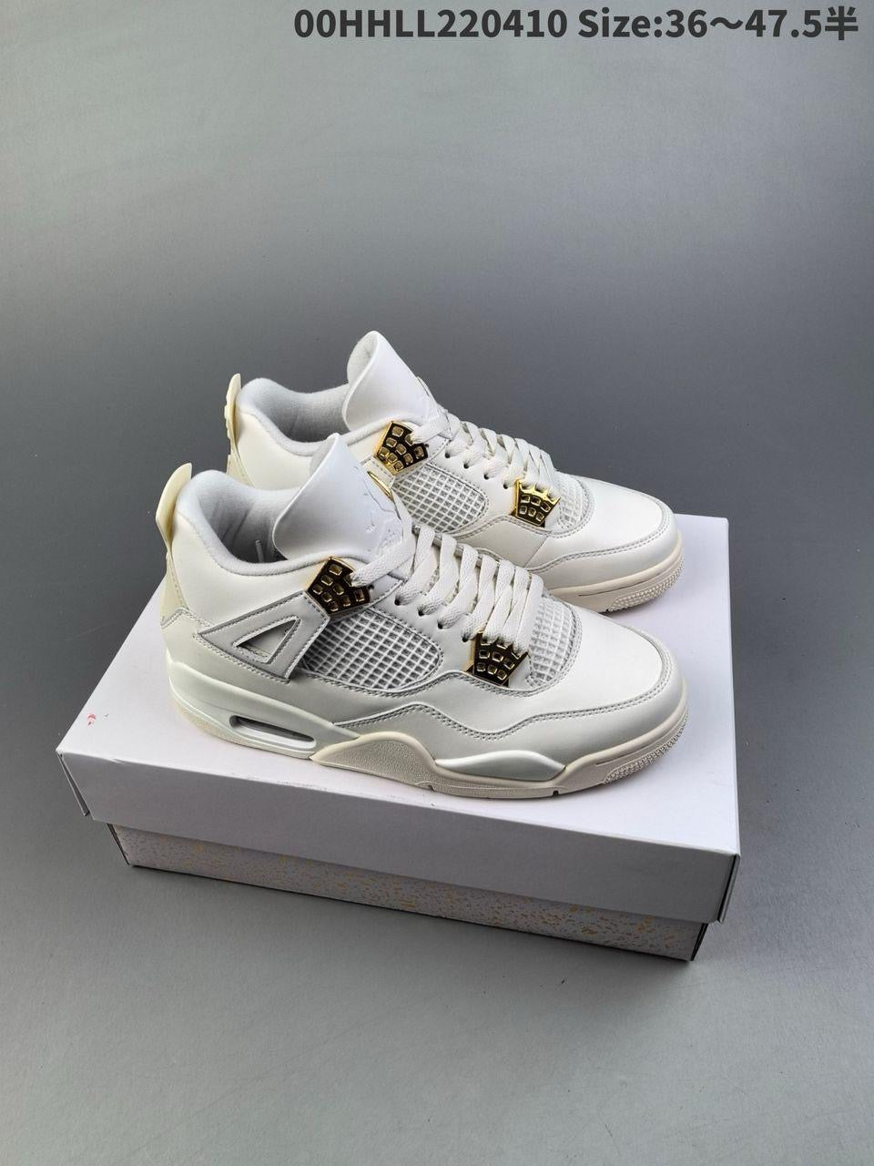 Air jordan 4 retro white/gold